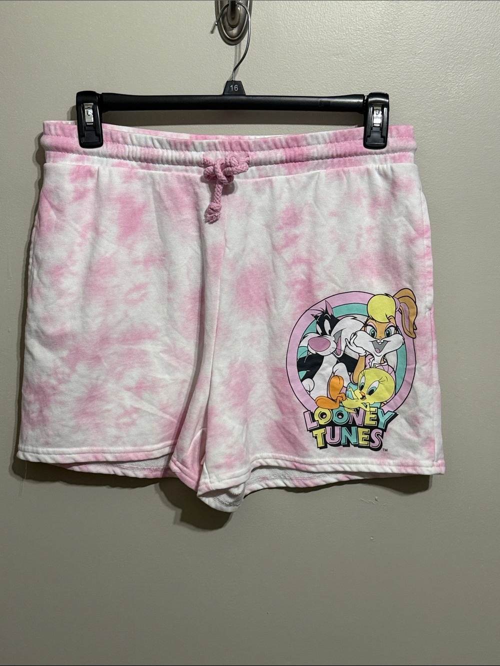 Warner Bros. Light Pink Tie-Dye Looney Tunes  Shorts